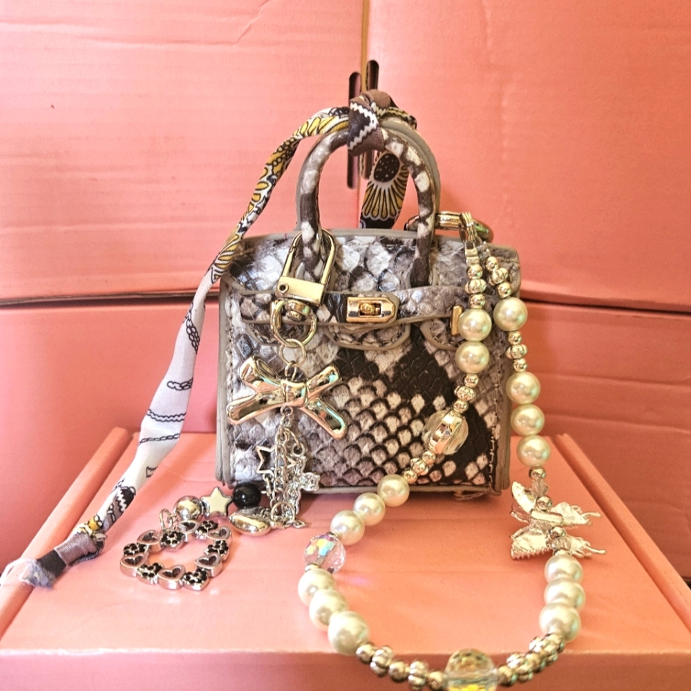 Real BBK leather mini bag